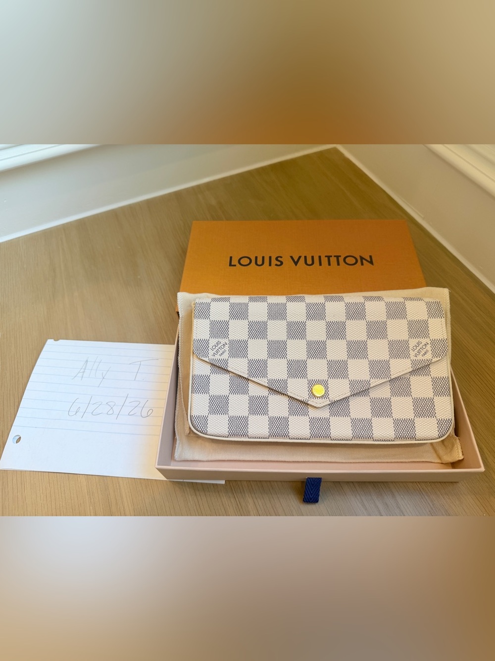 Louis Vuitton Pochette Felicie Damier Azur Canvas